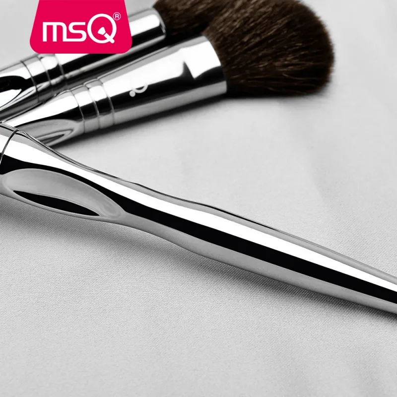 MSQ New Professional 11pcs Powder Makeup Brushes Set Classic Eyeshadow Lip Foundation Make Up Brush Goat/Horse Hair PVC Handle — image 6