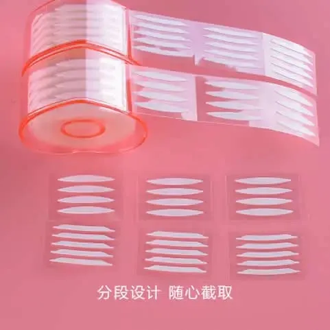 400Pcs/box Big Eyelid Tape Sticker Double Fold Self Adhesive Eyelid Tape Stickers S/L Makeup Clear invisible fallen eyelids — image 2