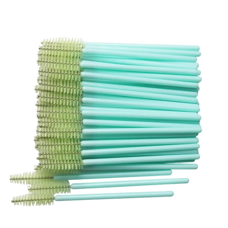 50pcs Shiny Disposable Eyelash Brush Applicator Wands Curler Mascara Eyebrow Makeup Tools Spoolers Comb Wands Spoolies Brushes — image 23