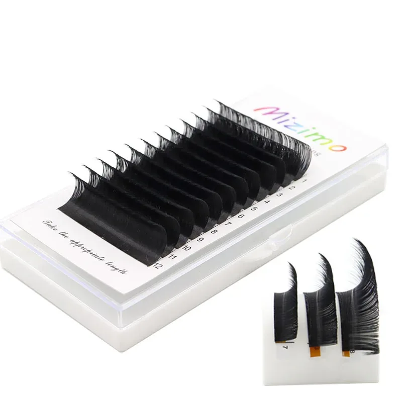 Mizimo 10mm-25mm C/D Mink Eyelash Single Grafted False Eyelash Black Natural Extended Flowering Eyelash Eye Makeup Eyelash — image 4
