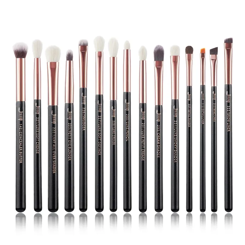 Jessup 15pcs Makeup Brushes Set Professional Eye Makeup Brush Kits Eyeshadow Eyeliner Eyebrow Blending Concealer Brochas T294