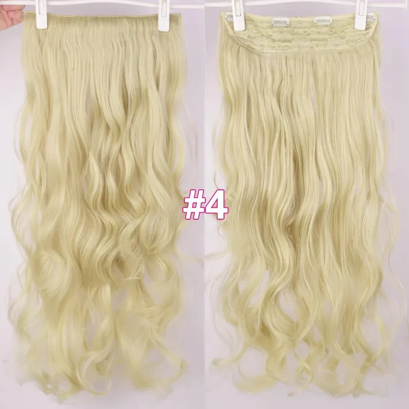Silike Synthetic Body Wave Clip In Hair Extensions 32 inch 24inch Synthetic Heat Resistant Fiber Curly Clips Hair Extension