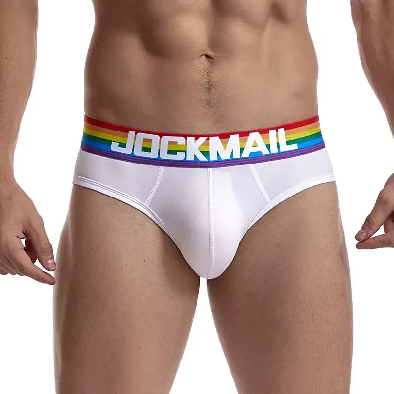Jockmail กางเกงในชายเซ็กซี่ชุดชั้นในชายผ้าฝ้าย Low Rise Underpant เส้นด้ายสุทธิลูกไม้, Breathable ฤดูร้อนกางเกงขาสั้น calzoncillos hombre slip — image 8