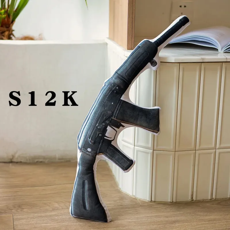 Creative PUBG Game Props Gun Plush Toy Soft Stuffed Pillow Doll Air Drop Box Fun and Creative Gift for Friend Children Kids Boy