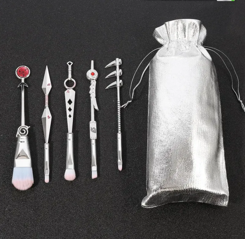 5pcs/set Japanese Anime Makeup Brush Set Foundation brushes Eyeshadow Concealer Blush Brush set Make Up Brush Tool Kit T2081