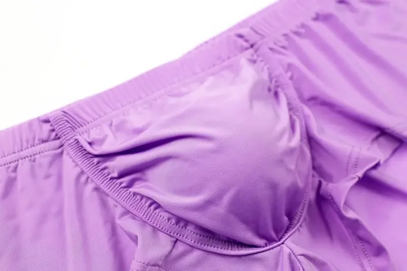 Sexy Men Underwear Boxers Solid Thin Ice Silk Panties Man Breathable Low Waist U Convex Pouch Underpants Male Cueca Calzoncillo — image 28