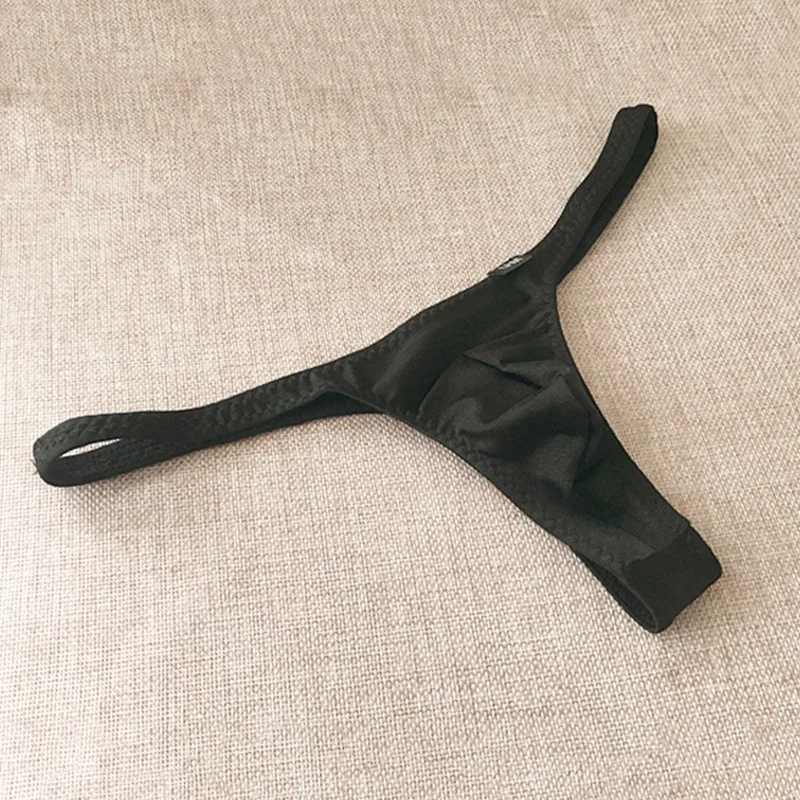Sexy U-Convex Pouch Men's Thongs Elastic Tight Fitting G-String Briefs Low Waist T-Back Pants Small Underpants Male Underwears — image 5