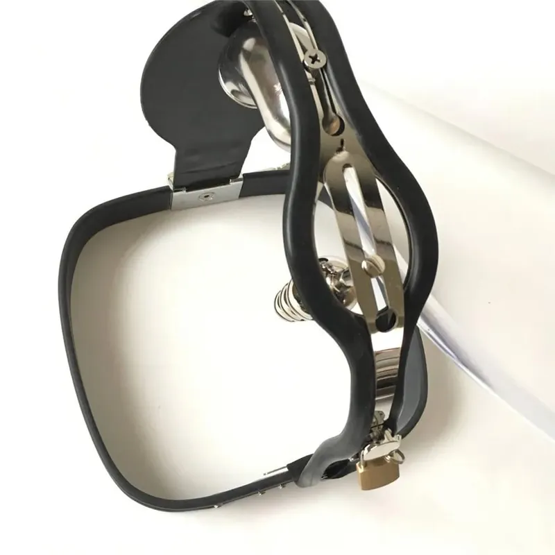 Adjustable Male Chastity Belt Cock Cage Penis Rings Removable Anal Beads Butt Plug Adult Sex Toys for Men BDSM Bondage Equipment