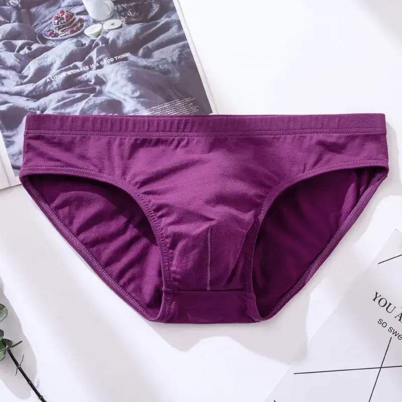 Men's Underwear Male Sexy Solid Briefs Underpants for Men Brief Cotton Adult Panties Mens Bikini Pant Men Sexy Slip Hombre 1805 — image 4