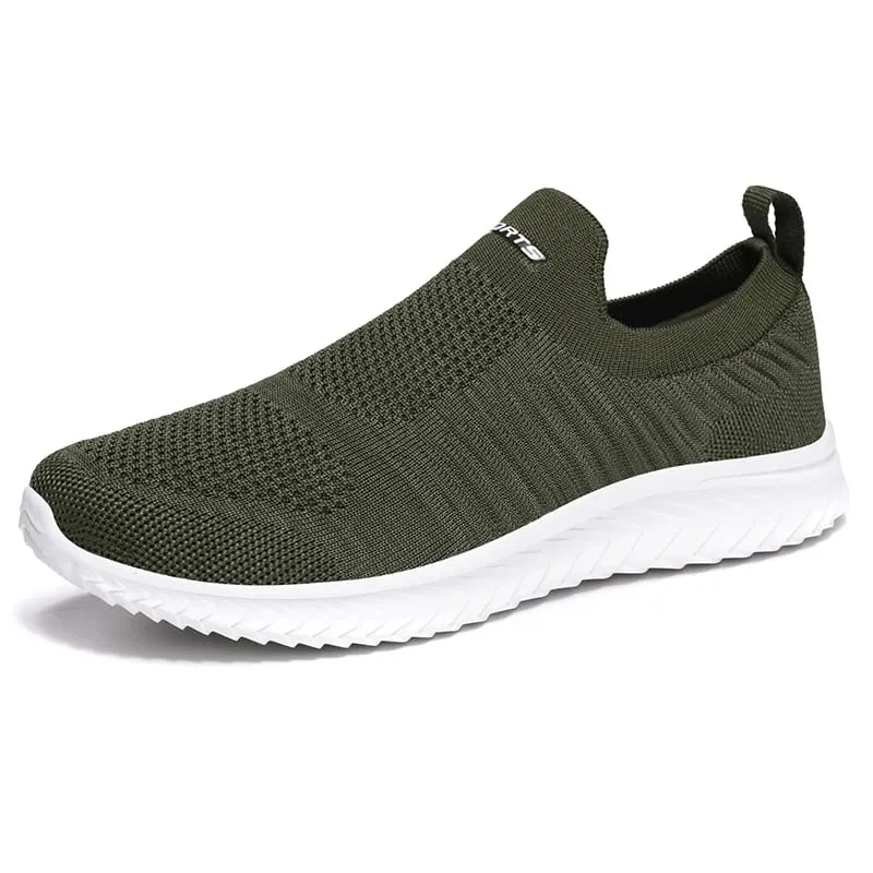 Men Vulcanize Shoes Mesh Men Shoes Lightweight Comfortable Men's Sneakers 2025 Autumn Fashion Slip On Flats Shoes Male Loafers — image 11