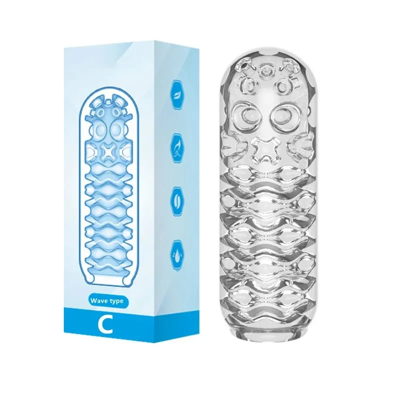 Masturbation for Men Penis Pleasent Aircraft Cup Device Soft Transparent Pocket Vaginal Sleeve Training 18 Adult Erotic Sex Toys — image 8