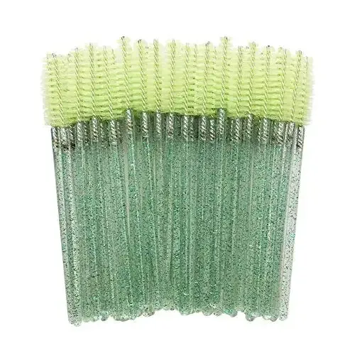 50Pcs Eyelash Brushes Makeup Brushes Disposable Mascara Wands Applicator Multicolors Eye Lashes Cosmetic Brush Makeup Tools