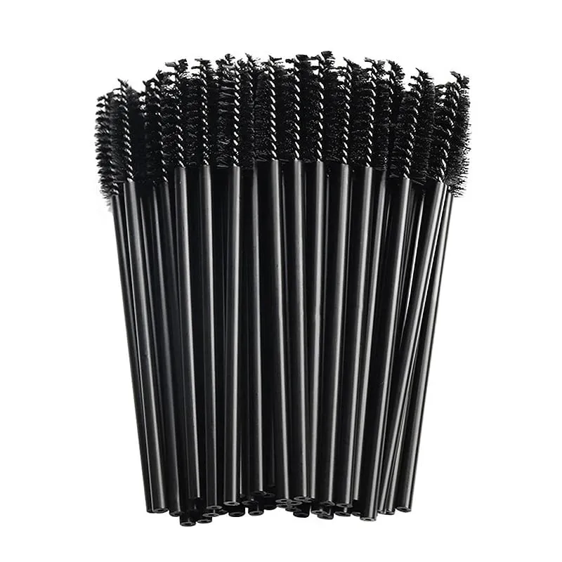 50 Pcs/Set Eyebrow Mascara Wand Eyelash Spoolie Brushes Wholesale Mix Disposable Lash Wands Eyelash Extension Brush Makeup Tools