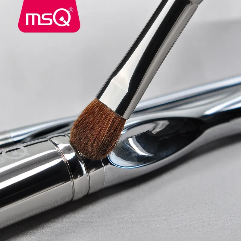 MSQ New Professional 11pcs Powder Makeup Brushes Set Classic Eyeshadow Lip Foundation Make Up Brush Goat/Horse Hair PVC Handle — image 4