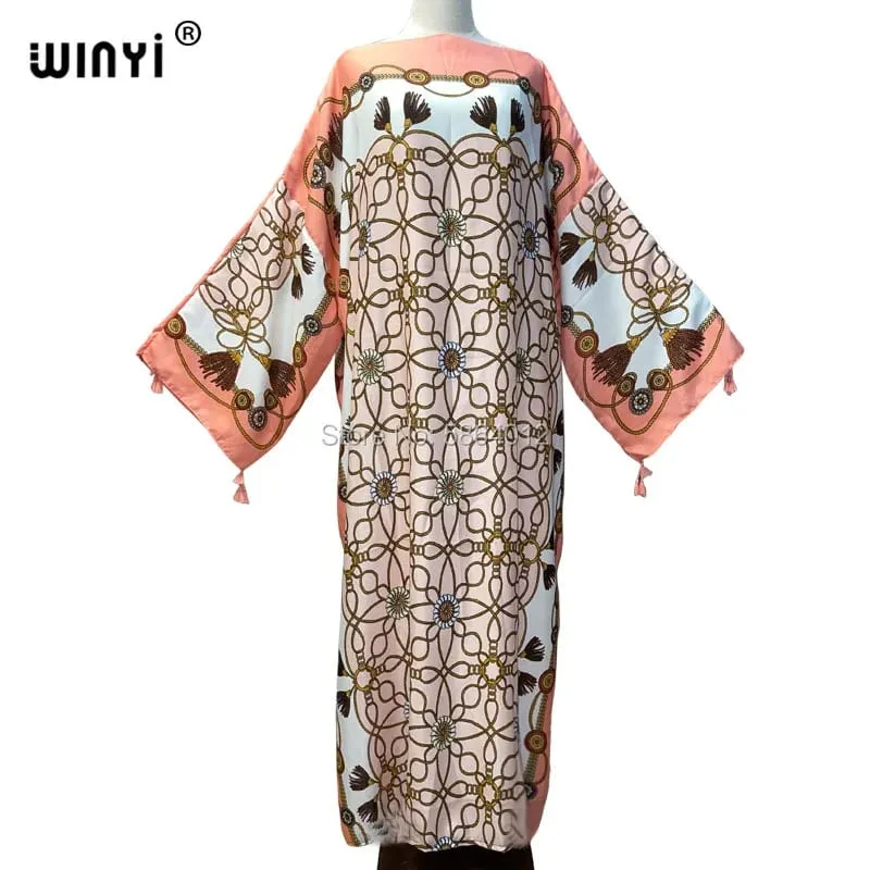 Cotton Robe Femme Hiver Платье Elegant Long Sleeve Мусульманские Комплекты Splicing Stripe Print Female Dresses Vestdios Abaya — image 61