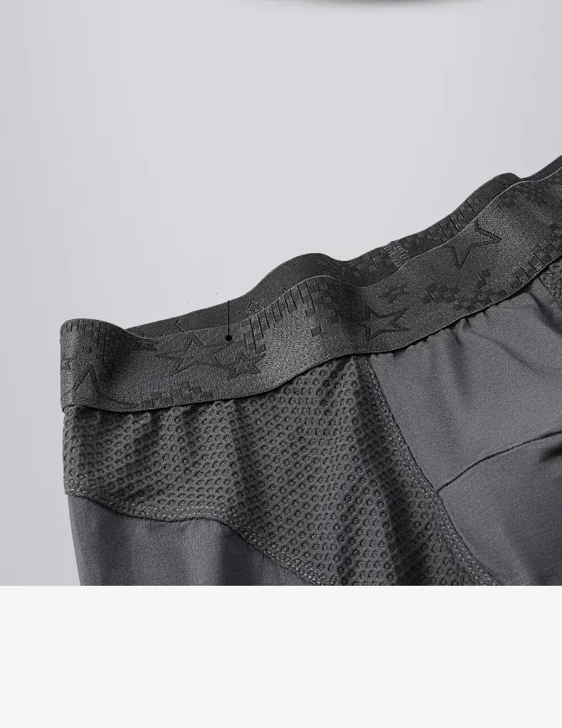 Mens Underwear Modal Boxers Shorts Hombre Solid Mesh Breathable Pouch Panties Man Long Leg Underpants Cueca Calzoncillos XL-6XL — image 16