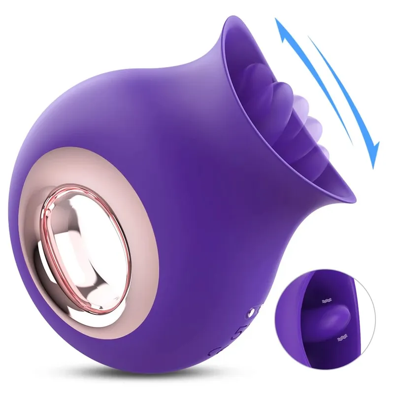 Klitoris Lidah Menjilati Vibrator 9 Kecepatan Puting Klitoris Mainan Seks untuk Wanita Sepong G Spot Orgasme Stimulator Mainan Masturbasi Wanita — image 1