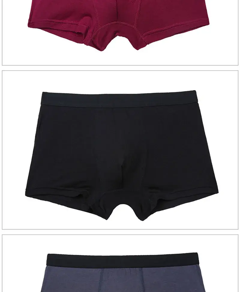 6pcs/Set Black Boxer Men Underwear Bamboo Men's Panties Shorts Breathable Underpants Man Comfortable Sexy Boxers & Briefs Men 3256805629748070 — image 12