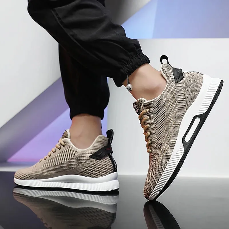 Kasut Lif Saiz Besar Lelaki Sneakers Kasut Mentinggikan Ketinggian Menambah Sol Kasut 6CM Lelaki Kehidupan Seharian Kasut Meningkatkan Ketinggian — image 6