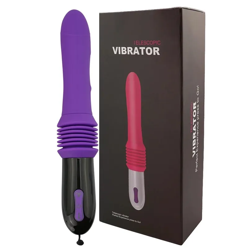 Automatic Thrusting Big Dildo Vibrator Remote Control Vaginal G Spot Massager Retractable Masturbators Adult Sex Toys for Women
