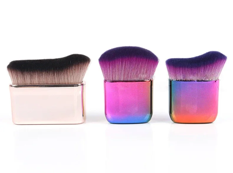1pc Big Angled Foundation Makeup brushes Liquid Bronzer Make up brushes Wavy Powder Face essential cosmetic tools Portable — image 6