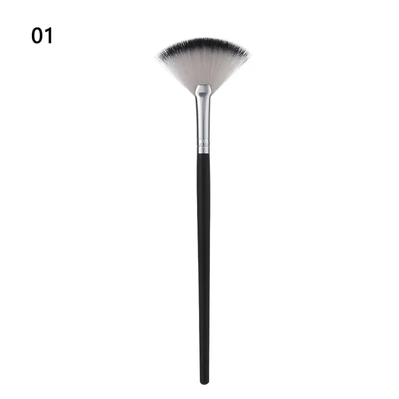 1 stk Ny professionel blød makeup børste diamant ansigtsventilator pulverbørster højkvalitets ventilatorapplikator til ansigtsbehandlinger Kosmetisk værktøj