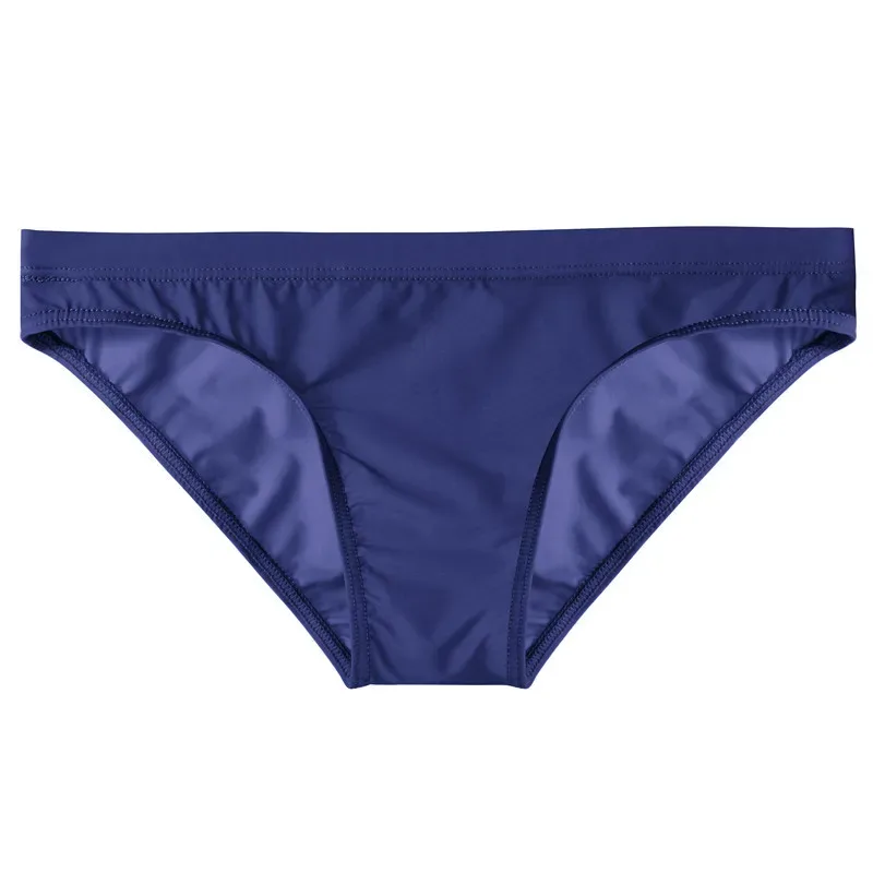 Summer Ice Silk Man Solid Transparent Low Waist Underwear Seamless Breathable Soft Tight Thin Fashion Yong Male U Convex Breifs — image 23