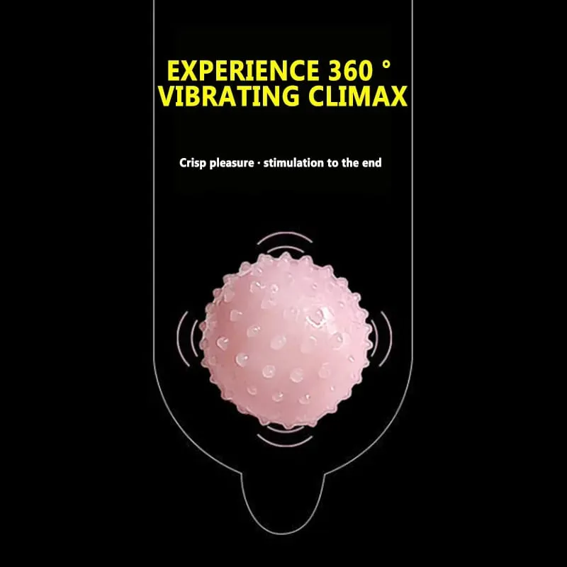 Sex Toy Electric Vibrator Ball With Beads 35mm Soft Prostate Vagina Massager Dick Extender for Condom Men Women — image 4