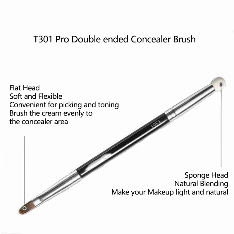 1pc Concealer Makeup Brushes Sponge Pointed Detail Eyeshadow Make up Brush Cover up speckle Precision Double ended Beauty tools — image 5