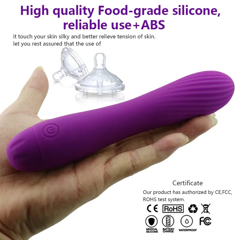 Vibrator Vibrating for Vagina Stimulation Silicone Rechargeable G Spot Dildo Vibrator Massage 7 Vibration Patterns Sex Toy Women — image 2