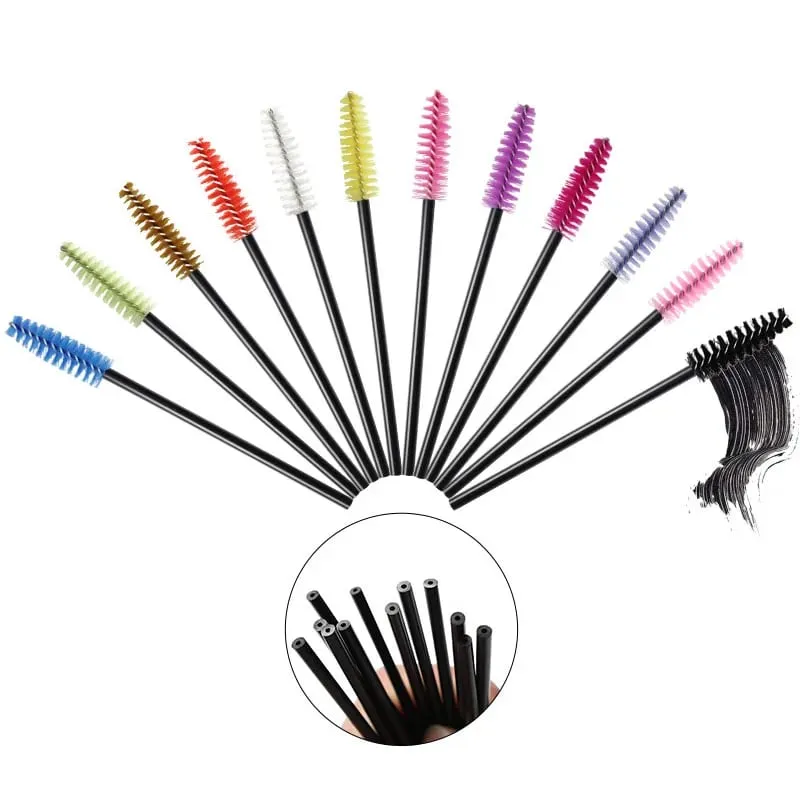 50 Pcs Disposable Crystal Eyelash Brush Mascara Wands Applicator Diamond Eye Lash Brushes Eyelash Extension Makeup Brush Tools — image 5