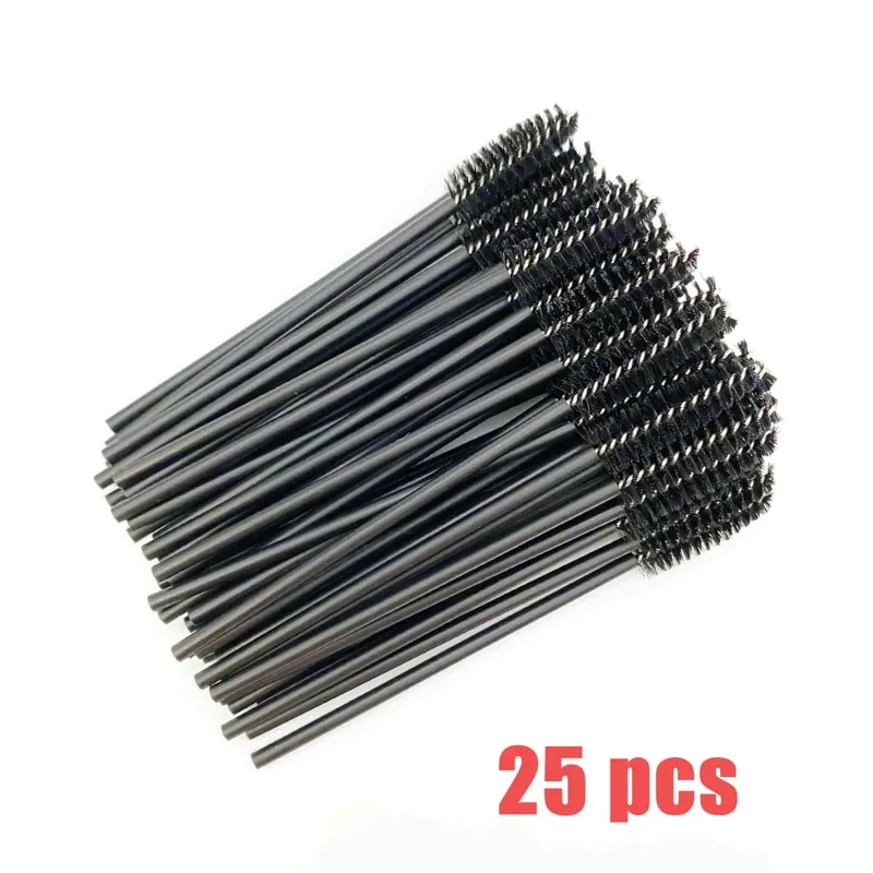 Brosses à cils jetables, manche en diamant en cristal, brosse à cils, baguettes de Mascara à sourcils, fournitures d'extension de cils, outils de maquillage — image 10