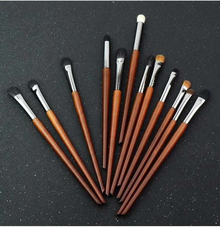 1pc Eye Makeup brushes Eyeshadow make up smudge highlighter crease eyebrow detail smoky eye brush Goat hair — image 6
