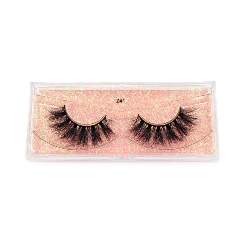 Makeup Lashes 3D Mink Eyelashes Wispy Volume False Lashes Dramatic Lash Natural Fuffy Lashes Full Finish Glamorous Eye — image 6