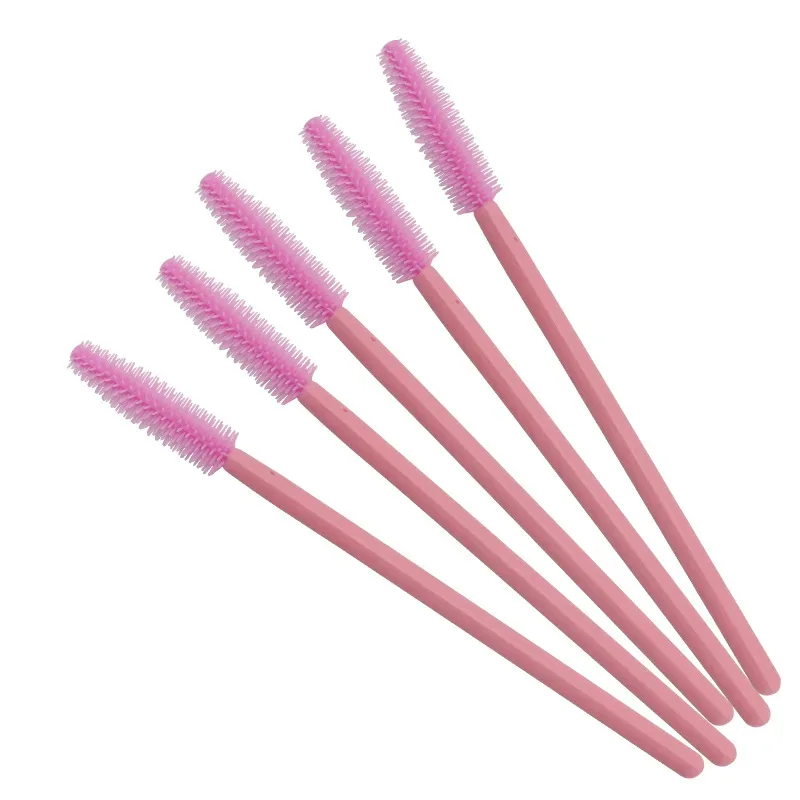 50pcs Disposable Silicone Lashes Brushes Spoolies Mascara Wands Combs Stick Brow Brush Eyelash Extension Makeup Cosmetic Tools