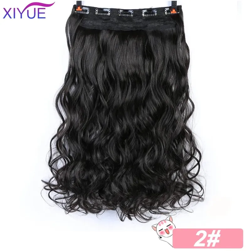 5 Clips Synthetic Hair Long Straight Clip In Hair Extensions False Hair Black Hair Pieces for Women — image 15