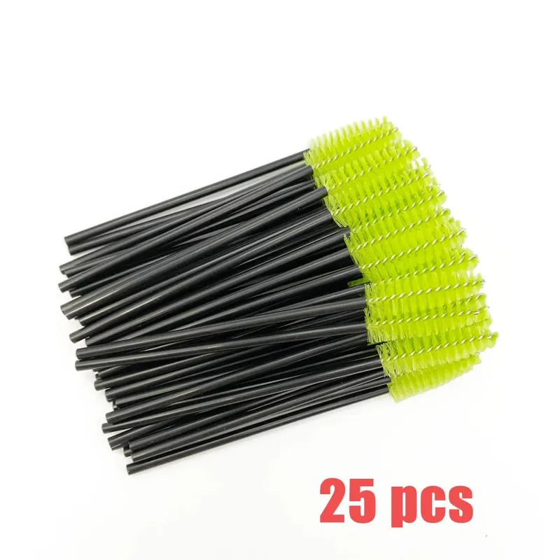 Brosses à cils jetables, manche en diamant en cristal, brosse à cils, baguettes de Mascara à sourcils, fournitures d'extension de cils, outils de maquillage — image 26