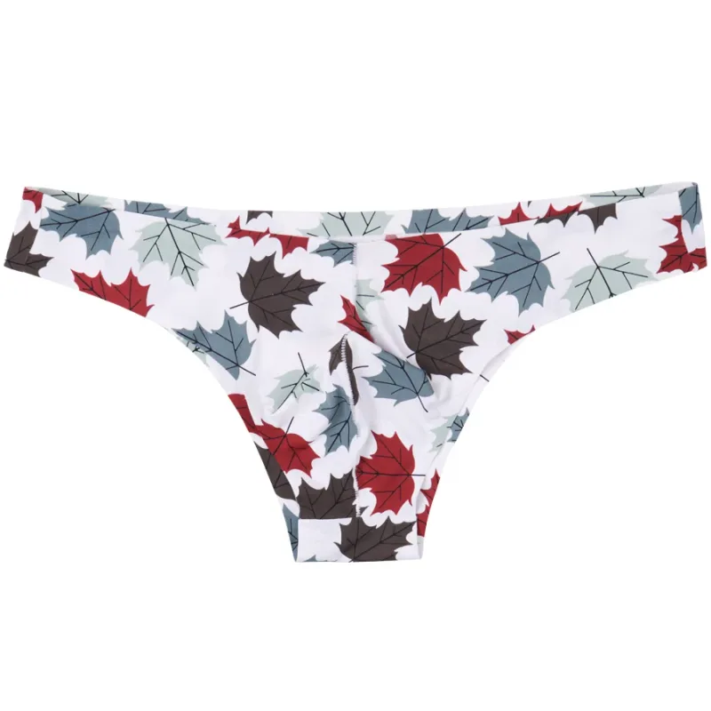 4pcs Men Sexy Style Smooth Soft Printed Underwear Men's Thin Underpants Man Low Waist Bikini Ice Silk Briefs Seamless 00817 — image 4