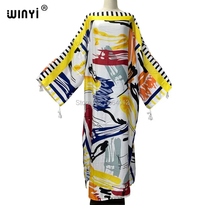 Cotton Robe Femme Hiver Платье Elegant Long Sleeve Мусульманские Комплекты Splicing Stripe Print Female Dresses Vestdios Abaya — image 48