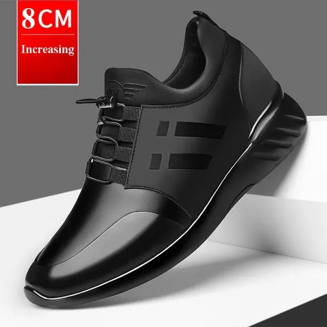 oein 2022 Men's Sneakers Quality 6CM Increasing British Shoes New Breathable Summer Casual Sneakers Big Size Office Shoes Men — image 14