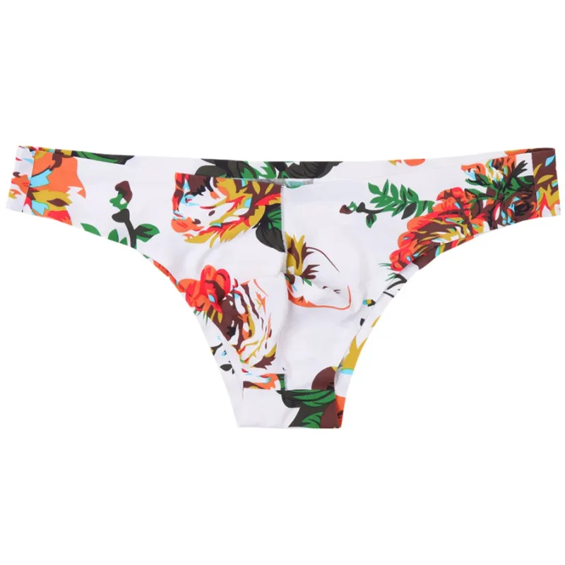 Men Sexy Style Smooth Soft Printed Underwear Men's Thin Underpants Man Low Waist Bikini Ice Silk Briefs Seamless Underwear 817 — image 4