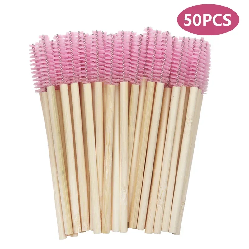 Wooden Makeup Mascara Brushes Wand Disposable Cosmetic Makeup Eyebrow Brush Applicator Eyelash Extension Cosmetic Brushes Tools — image 10