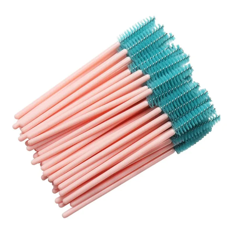 50 Pcs/Set Eyebrow Mascara Wand Eyelash Spoolie Brushes Wholesale Mix Disposable Lash Wands Eyelash Extension Brush Makeup Tools — image 15
