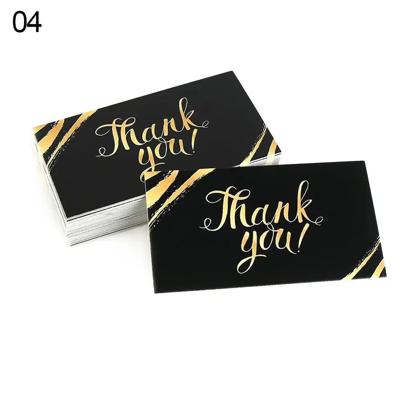 50PCS Thanks Greeting Cards Thank You Card For Supporting My Small Business Paper Seal Label Party Gift — image 10