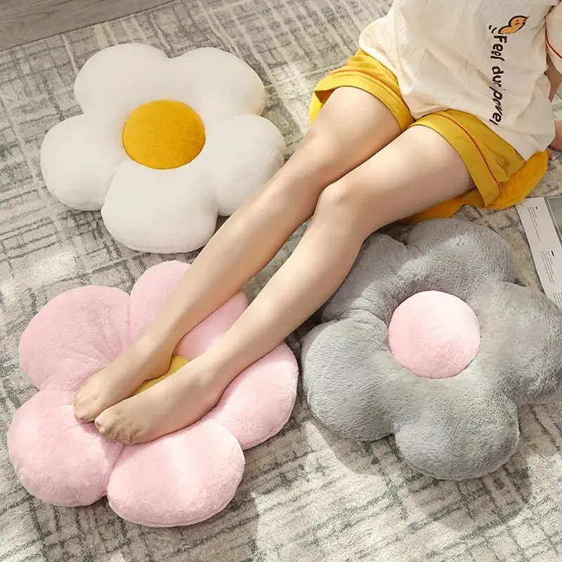Cute Flower Plush Pillow Stuffed Soft Plant Flower Throw Pillow Cushion Home Sofa Decoration Pillow — image 6