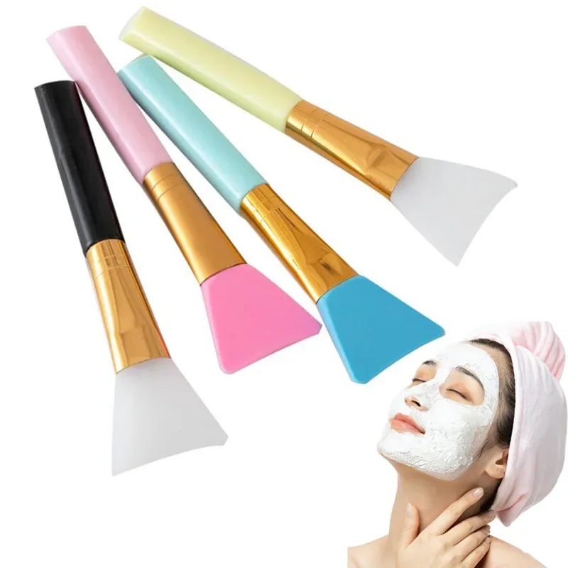 1db Professzionális sminkecsetek Arcmaszk Ecset Szilikon Gél DIY Cosmetic Beauty Tools Alapozó ecset Arc iszap Keverő Smink — image 3