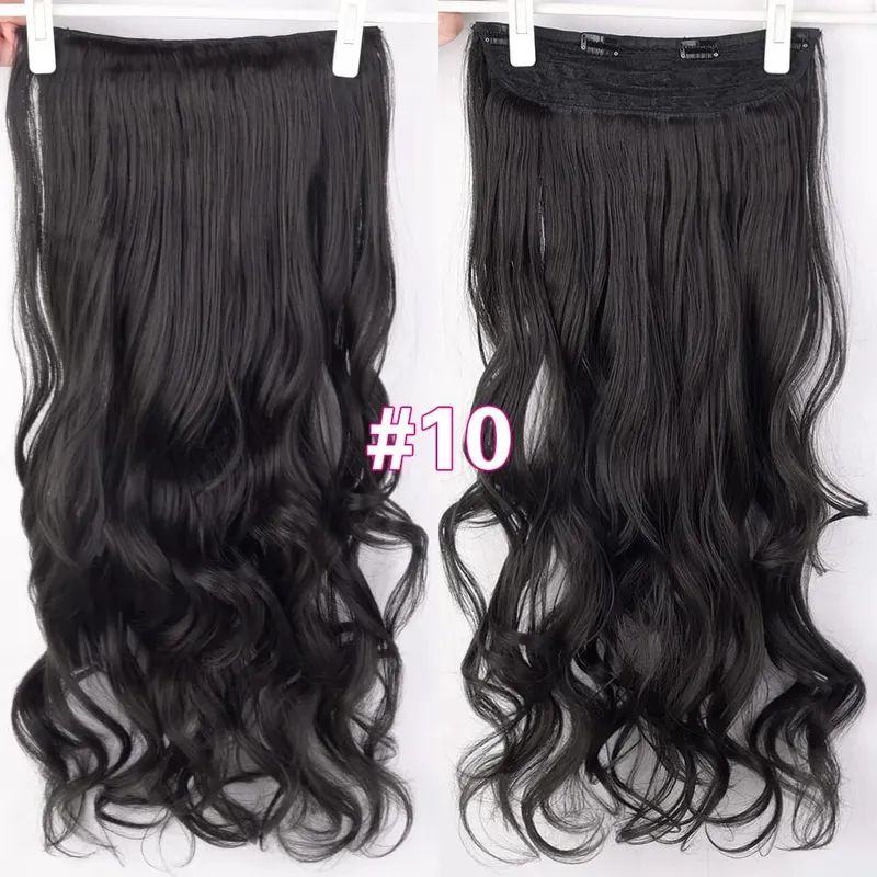 Silike Synthetic Body Wave Clip In Hair Extensions 32 inch 24inch Synthetic Heat Resistant Fiber Curly Clips Hair Extension