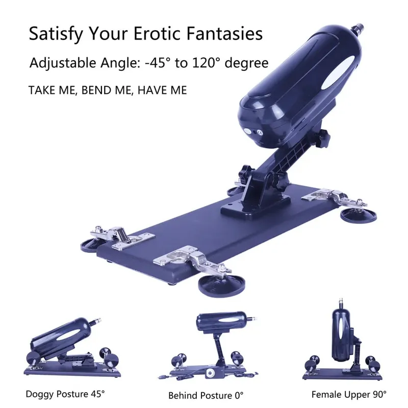 Sex Machine Gun with Big Dildo Automatic Thrusting Machines for women Retractable 8 Accessories Vibrator Masturbation