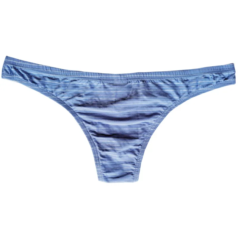 5 Men Sexy Briefs Stripe Bikini Breathable Soft Underwear Cucea Underpants Man Comfortable Gay Pants Cueca Male Panties C903-1 — image 7