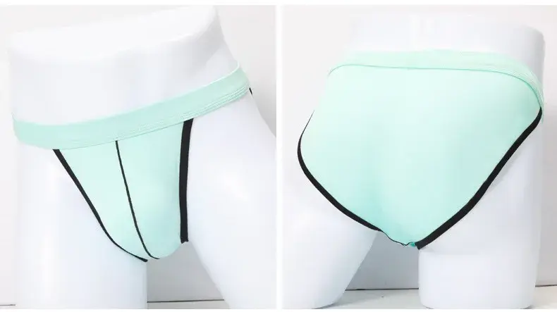 4pcs Male Underwear Bulges Knickers Triangular Underwear EU Man Solid Underpants Plus Size Modal Cotton Slip Male Panties 1802 — image 11